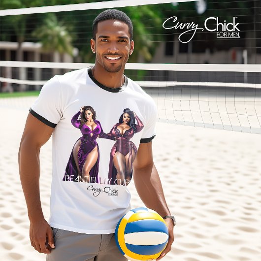 Mooie Curvy Vrouwen T-shirt