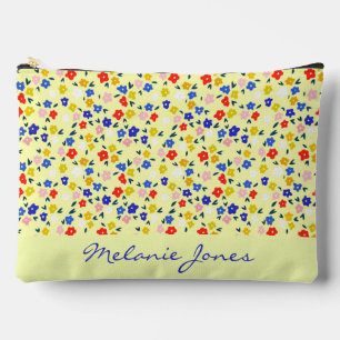 Mooie Cute Bloemige Pastel Gele Persoonlijke Etui