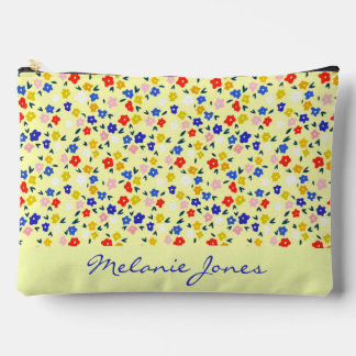 Mooie Cute Bloemige Pastel Gele Persoonlijke Etui