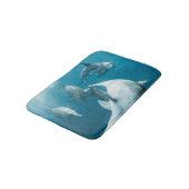 Mooie Cute Dolphins Badmat (Gekanteld)