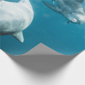 Mooie Cute Dolphins Cadeaupapier (Hoek)