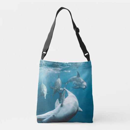 Mooie Cute Dolphins Crossbody Tas (Achterkant)