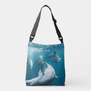 Mooie Cute Dolphins Crossbody Tas