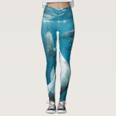 Mooie Cute Dolphins Leggings (Voorkant)