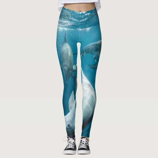 Mooie Cute Dolphins Leggings (Voorkant)