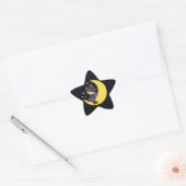 Mooie Cute Halloween Witch Ster Sticker (Envelop)