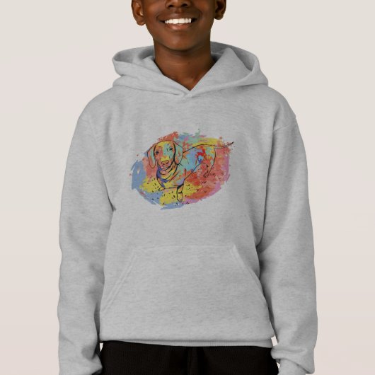 Mooie dachshond hond (Voorkant)