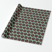 Mooie Dachshund Kerstcadeau Inpakpapier (Uitgerold)