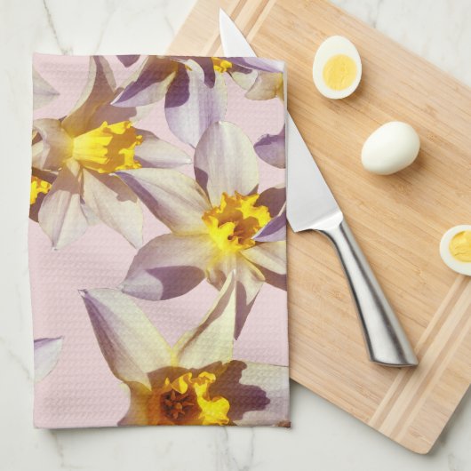 Mooie Daffodils Bloemen Theedoek (Quarter Fold)