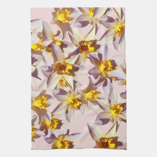 Mooie Daffodils Bloemen Theedoek (Verticaal)