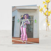 Mooie dag Afrikaanse / Afro-Amerikaanse blanco beg Kaart (Gele Bloem)