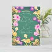 Mooie dag Aqua Green Bedankkaart (Staand voorkant)