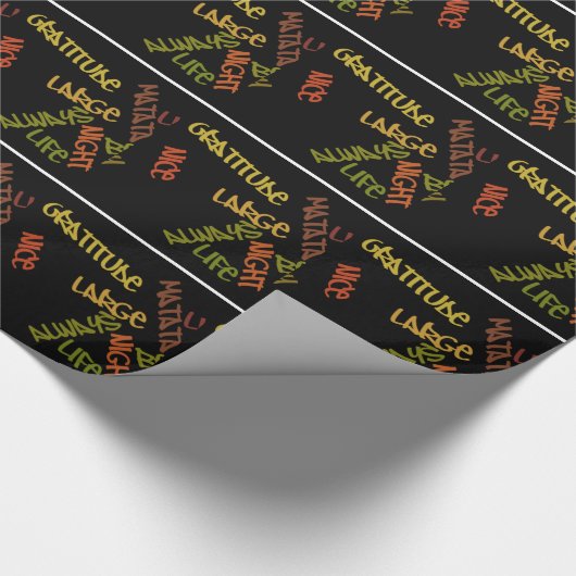 Mooie dag beter 's nachts mooi tekstontwerp cadeaupapier (Hoek)