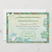 Mooie dag Bird House BABY SHOWER VERJAARDAG Kaart (Achterkant)