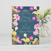 Mooie dag blauw bedankkaart (Staand voorkant)