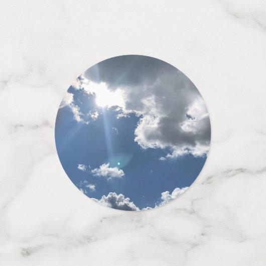 Mooie dag confetti (Kleine voorkant)