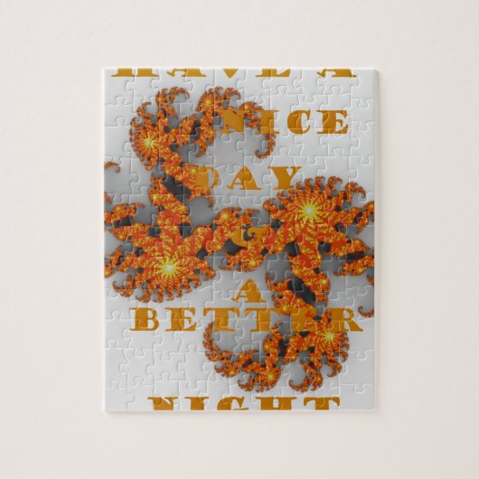 Mooie dag en een betere nacht legpuzzel (Verticaal)