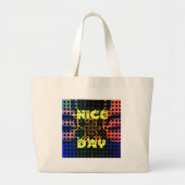 Mooie dag grote tote bag (Voorkant)