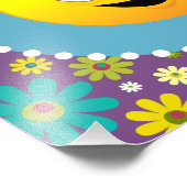 Mooie dag Hippie Flowers Foto Afdruk (Hoek)