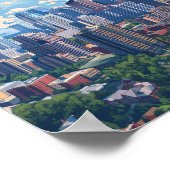 Mooie dag in Charlotte NC USA Poster (Hoek)