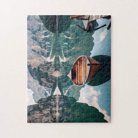 Mooie dag in de berg legpuzzel (Verticaal)