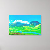 Mooie dag in de heuvels canvas afdruk (Voorkant)