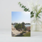 mooie dag in de vijver briefkaart (Staand voorkant)