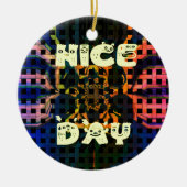 Mooie dag keramisch ornament (Voorkant)