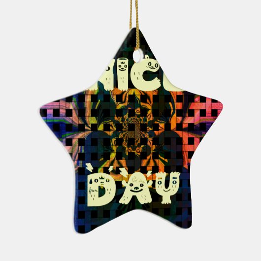 Mooie dag keramisch ornament (Rechts)