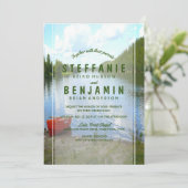 Mooie dag - Lakeside Wedding Event Party Kaart (Staand voorkant)