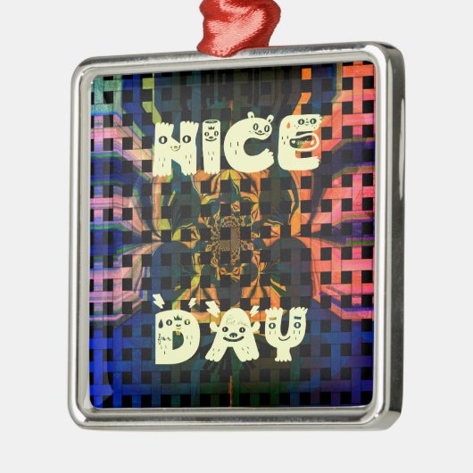 Mooie dag metalen ornament (Links)