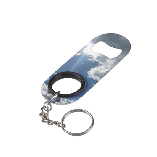 Mooie dag mini flessenopener (Achterkant Gekanteld)