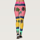 Mooie dag mooie liefde eet Florale kunst design Leggings (Achterkant)