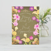 Mooie dag Olive Green Bedankkaart (Staand voorkant)