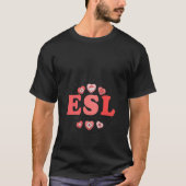 Mooie dag om Engels te leren ESL-leraar Valenti T-shirt (Voorkant)