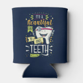 Mooie dag om tanden te redden Tandarts en verpleeg Blikjeskoeler (Achterkant)