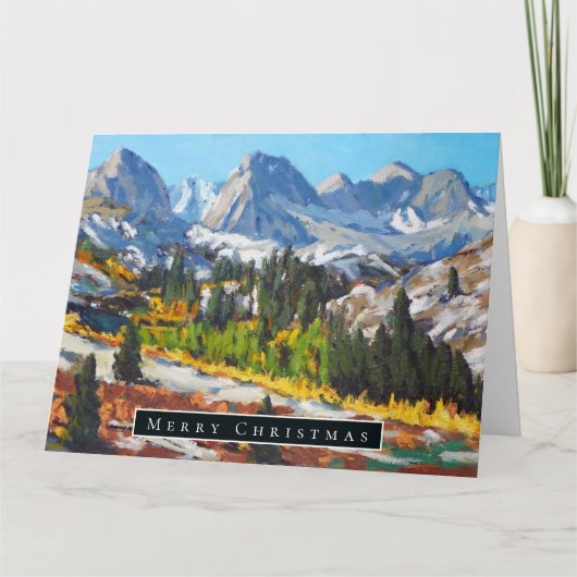 Mooie dag op de berg kaart (Voorkant)