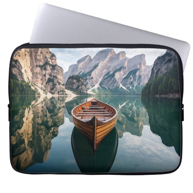 Mooie dag op de bergen laptop sleeve (Voorkant)
