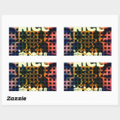 Mooie dag rechthoekige sticker (Vel)