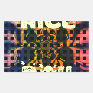 Mooie dag rechthoekige sticker