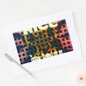 Mooie dag rechthoekige sticker (Envelop)