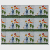 Mooie dag romantische wandeling mat inpakpapier (Vlak)