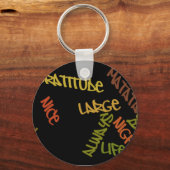 Mooie dag 's nachts Grote cadeautjes sleutelhanger (Voorkant)