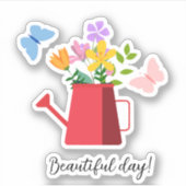 "Mooie dag" - Sticker (Voorkant)