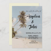 Mooie Dag Strand Reizen Vakantie Bruiloft Kaart (Voorkant / Achterkant)