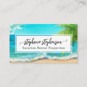 Mooie dag Strand Spa Reisvakantie Visitekaartje (Voorkant)