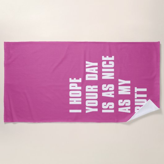 Mooie dag strandlaken (Voorkant)