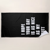 Mooie dag strandlaken (Voorkant)