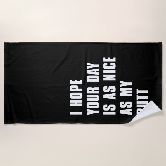 Mooie dag strandlaken (Voorkant)