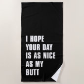 Mooie dag strandlaken (Voorkant)